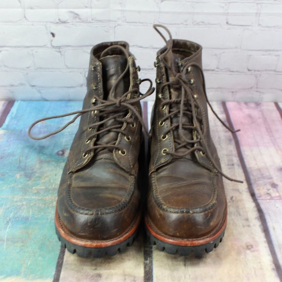 LL BEAN Chippewa Work Boots Vibram Sole Size 9.5 D - Picture 5 of 10